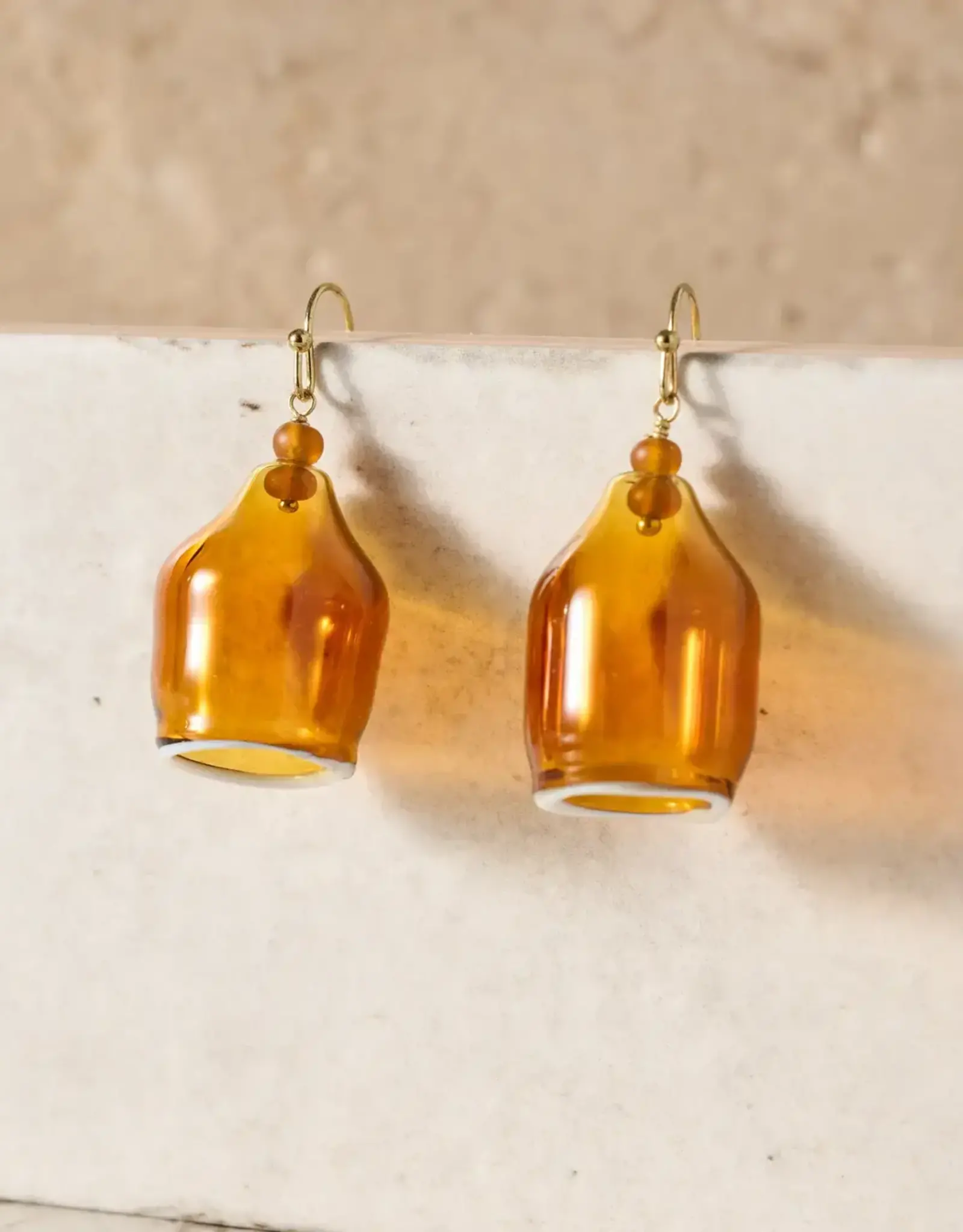 Ten Thousand Villages Chamak Sconce Earrings