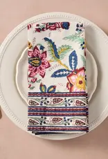 Ten Thousand Villages Zaina Floral Blockprint Napkin