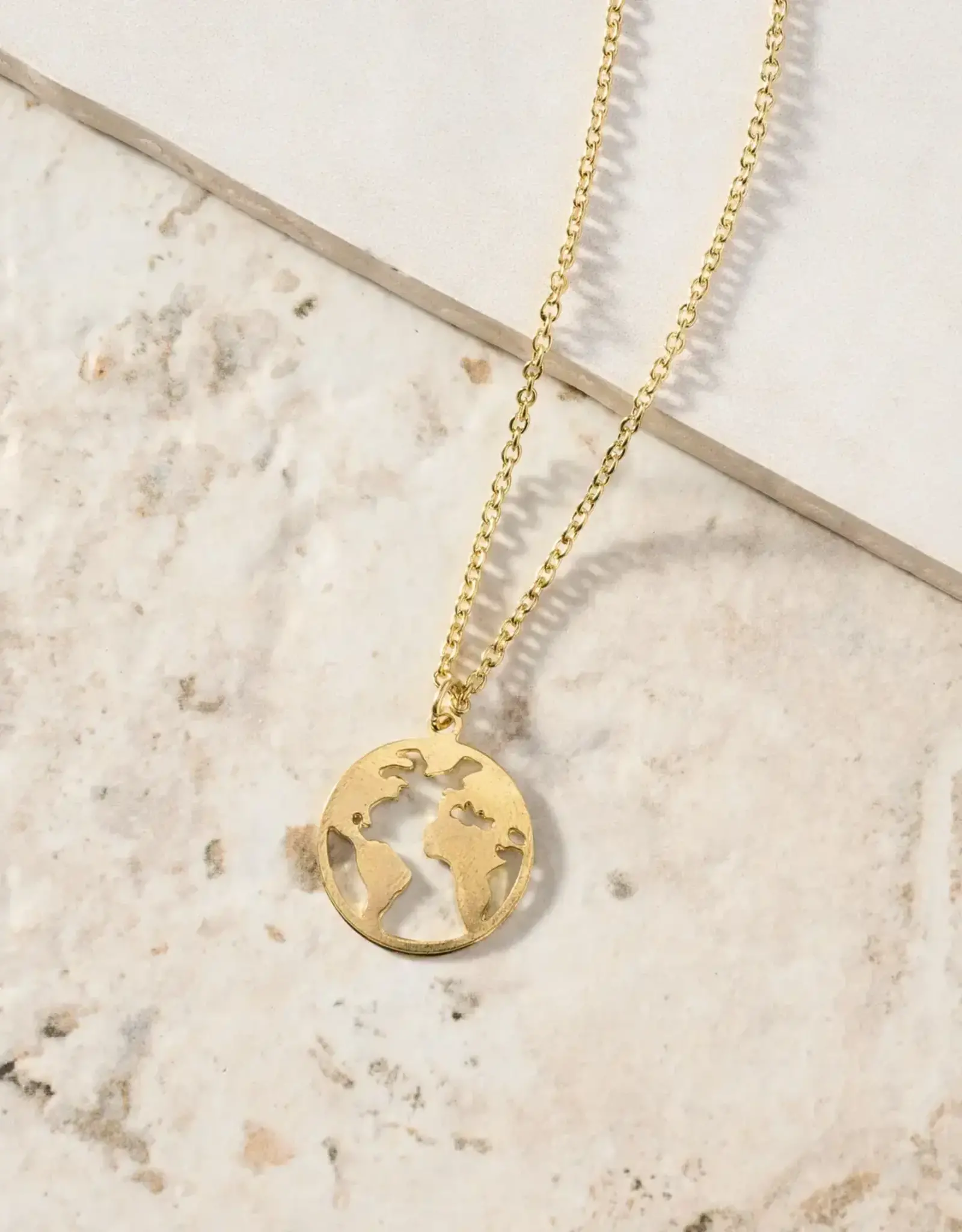 Ten Thousand Villages Akela World Pendant Necklace