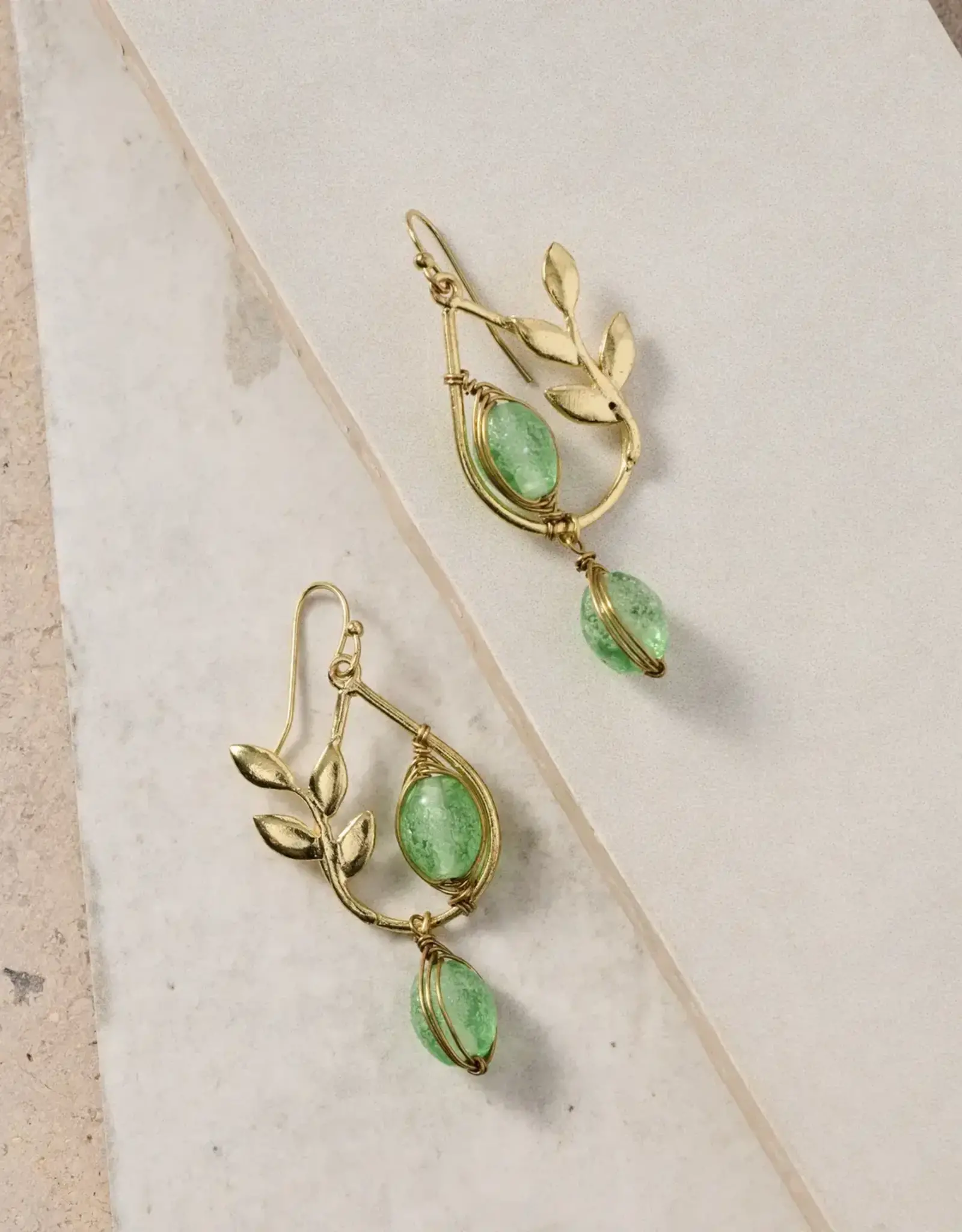 Ten Thousand Villages Sangya Rain Drop Earrings