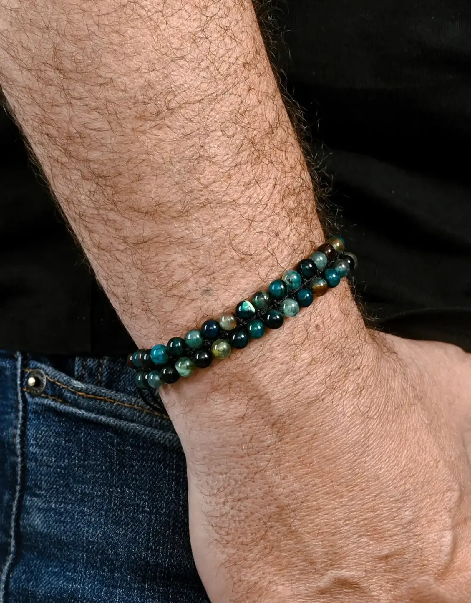 Starfish Project Helix Agate Earthstone Beaded Bracelet