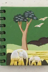 Mr. Ellie Pooh Green Elephants Notebook