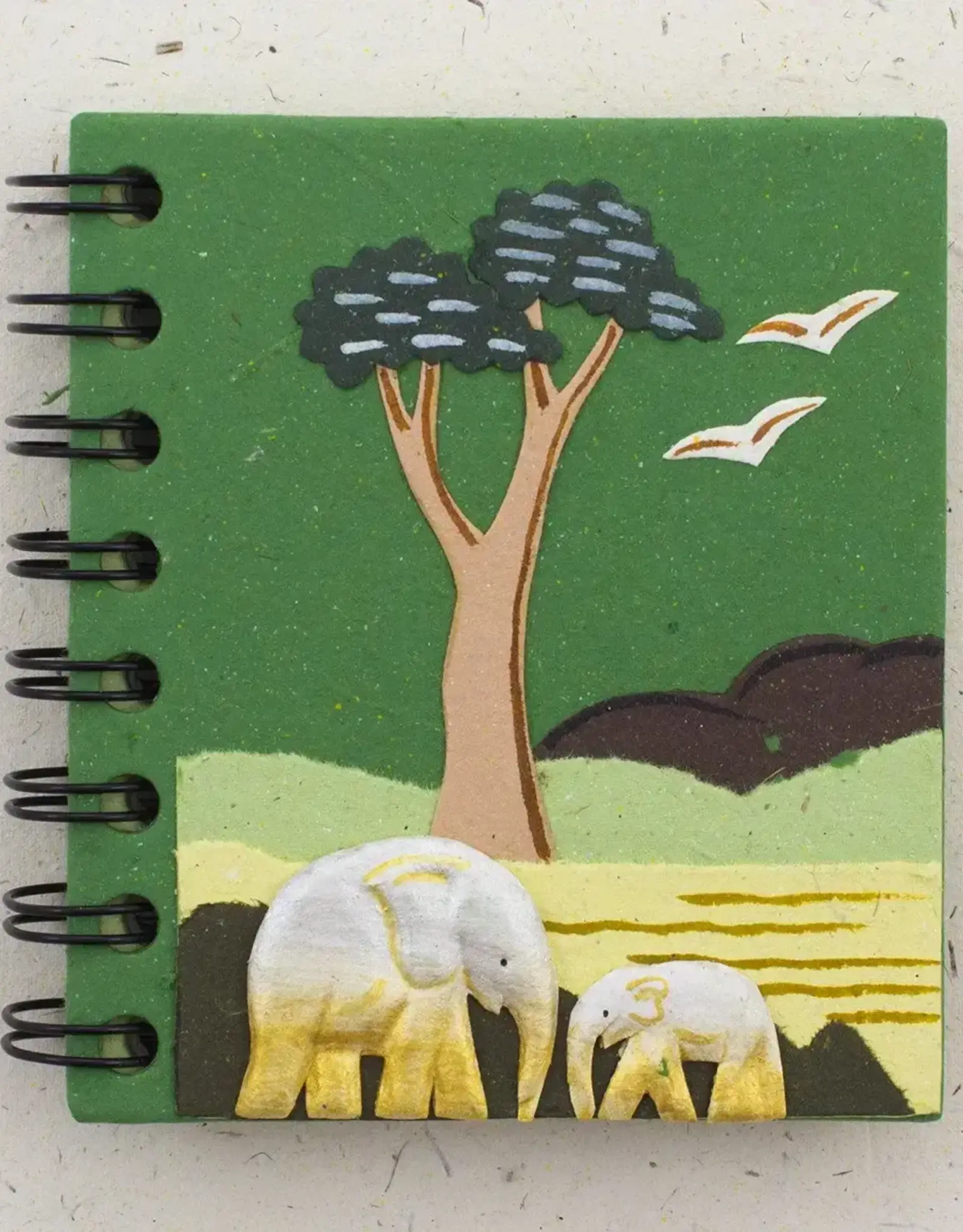 Mr. Ellie Pooh Green Elephants Notebook