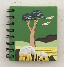 Mr. Ellie Pooh Green Elephants Notebook