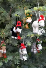 Melange Collection Winter Wear Cat Ornament