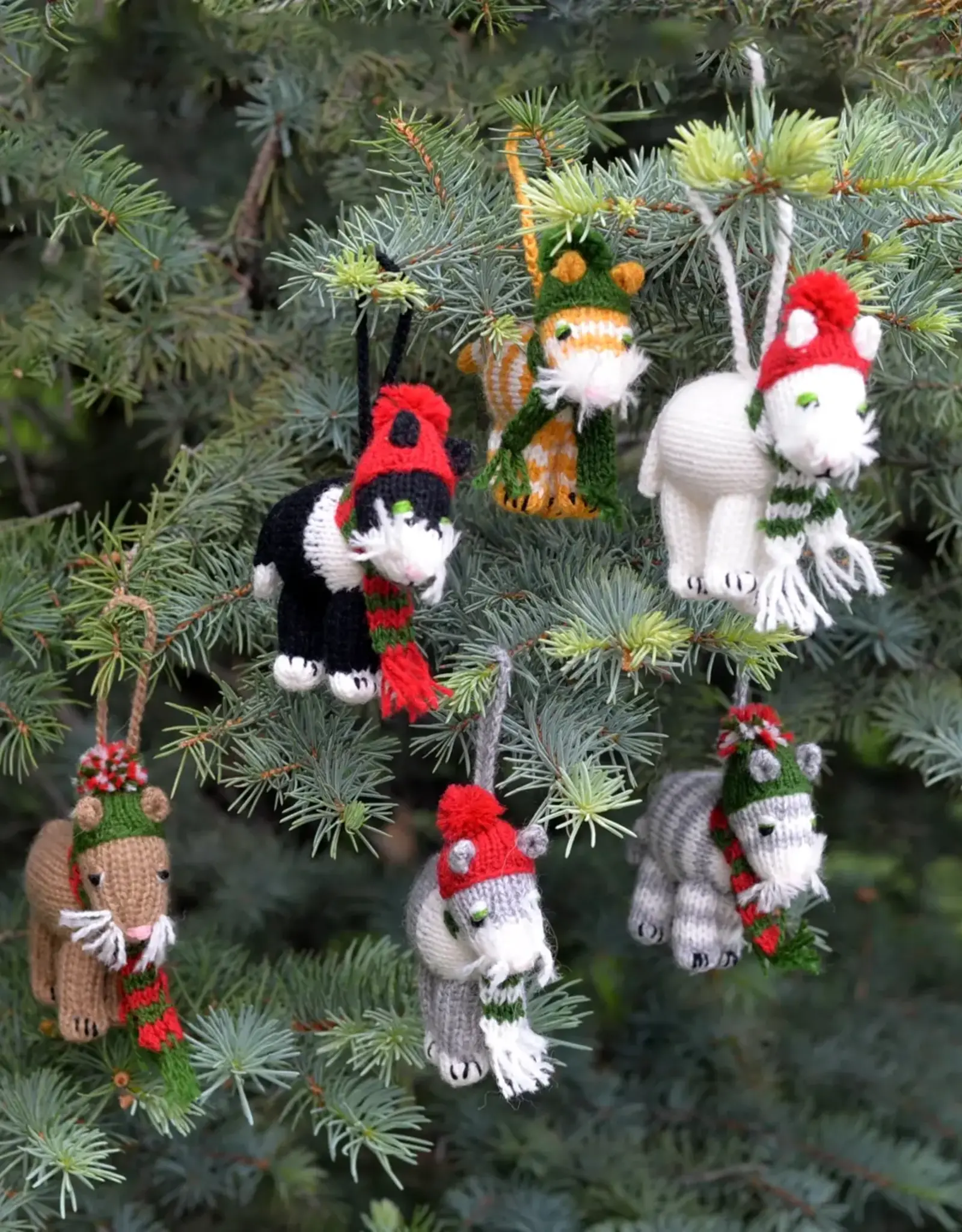 Melange Collection Winter Wear Cat Ornament