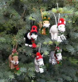 Melange Collection Winter Wear Cat Ornament