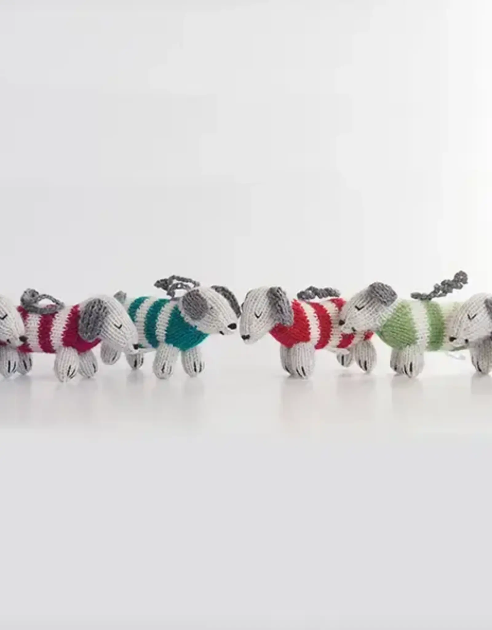 Melange Collection Dachshund in Striped Sweater Ornament