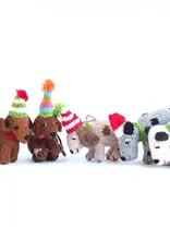 Melange Collection Dog with Scarf and Hat Ornament