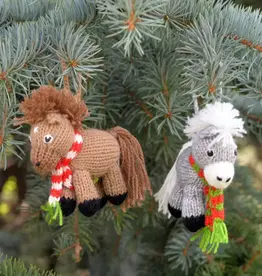 Melange Collection Crochet Horse Ornaments