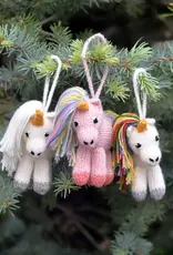 Melange Collection Crochet Unicorn Ornament
