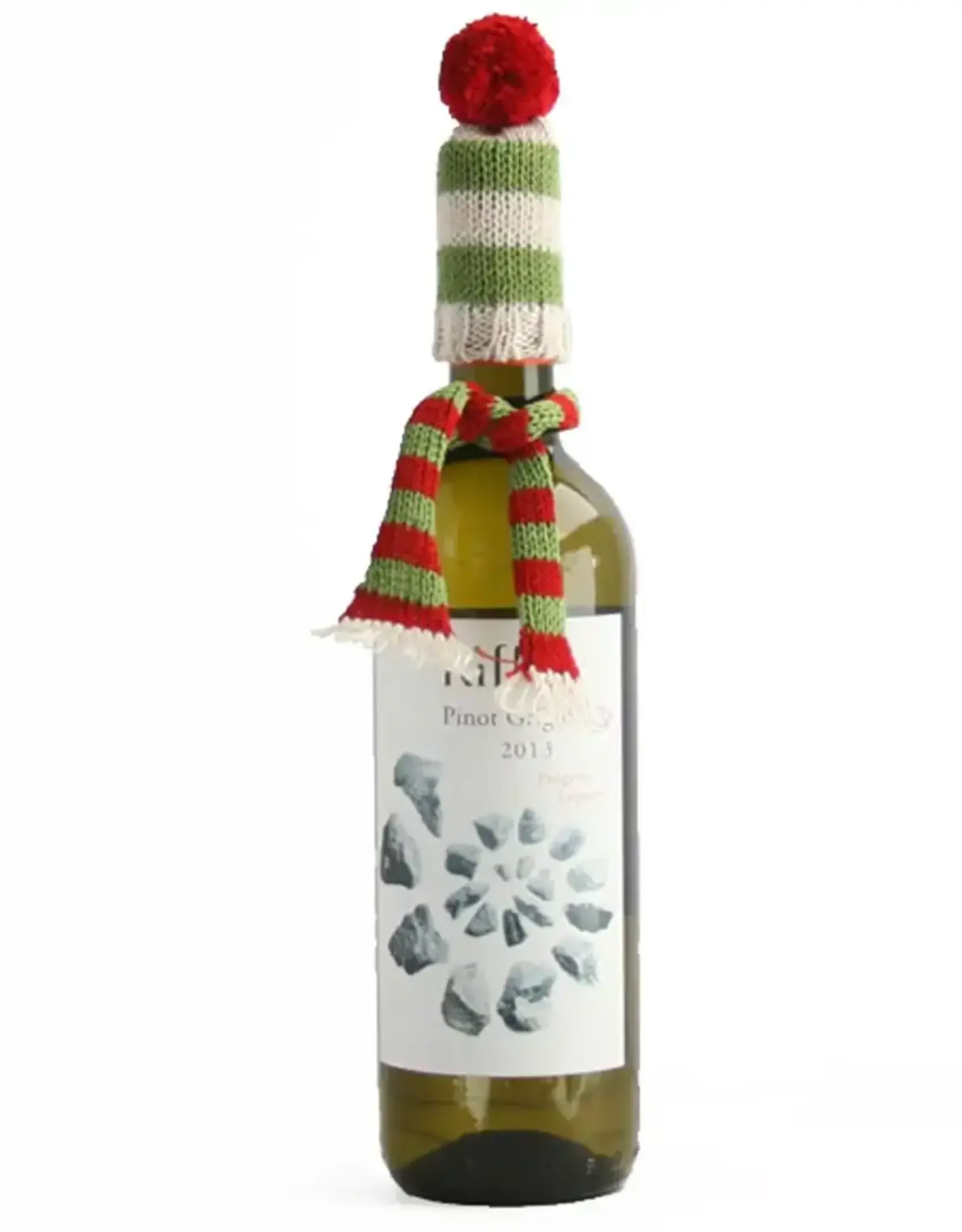 Melange Collection Hat and Scarf Wine Bottle Topper
