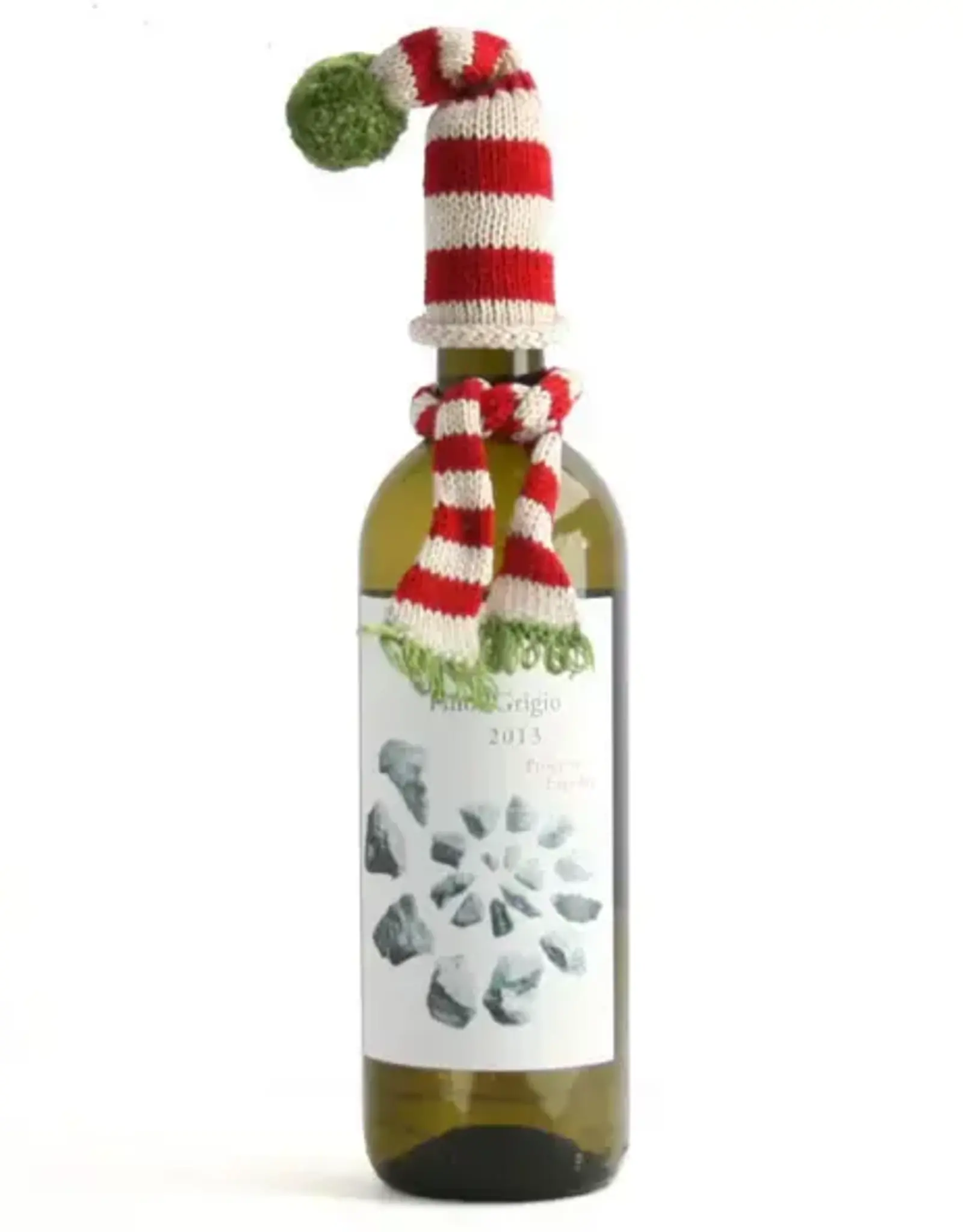 Melange Collection Hat and Scarf Wine Bottle Topper