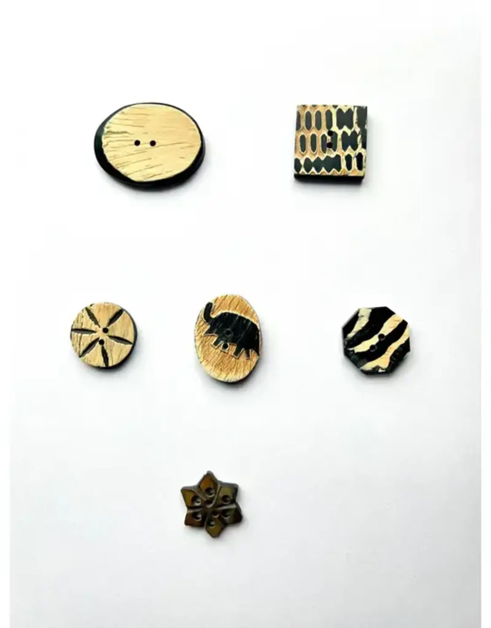 Hopes Unlimited Patterned Resin Button (Assorted)