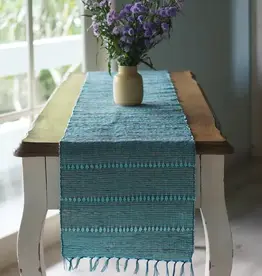 Balizen Vetiver Runner (Indigo Stripes)