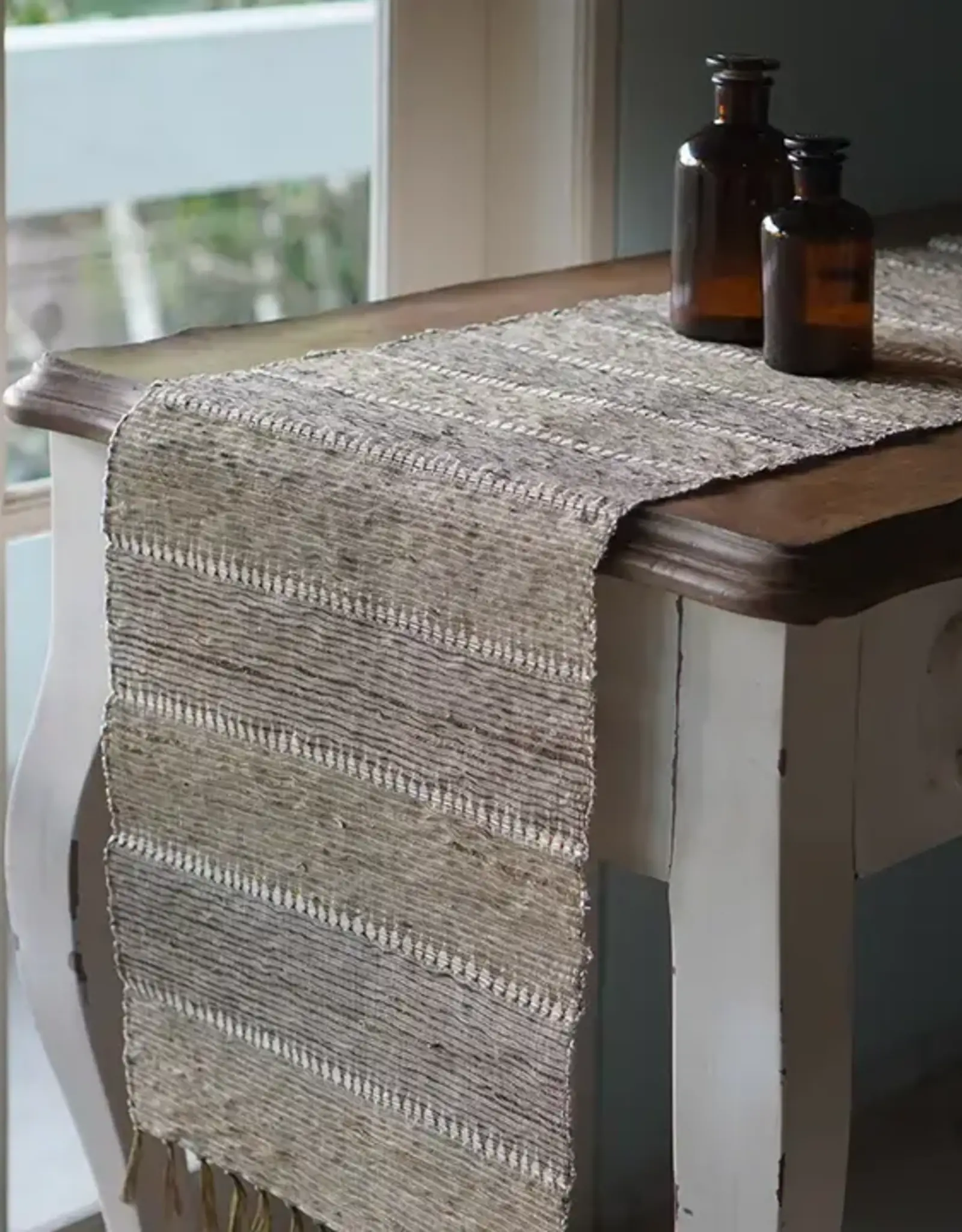 Balizen Vetiver Runner (Beige Stripes)