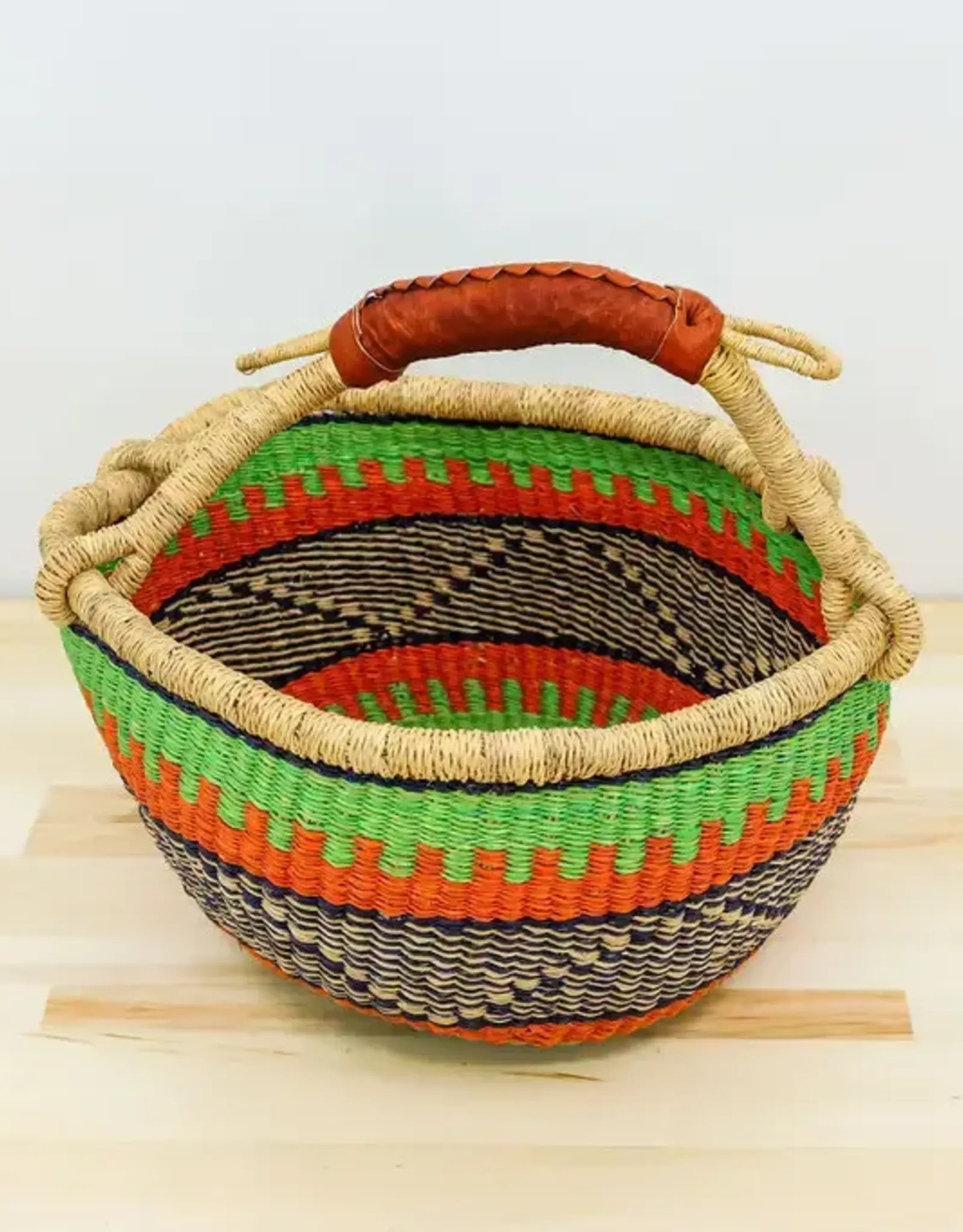 Gitzell Fair Trade Market Basket/ Bolga Basket | Medium