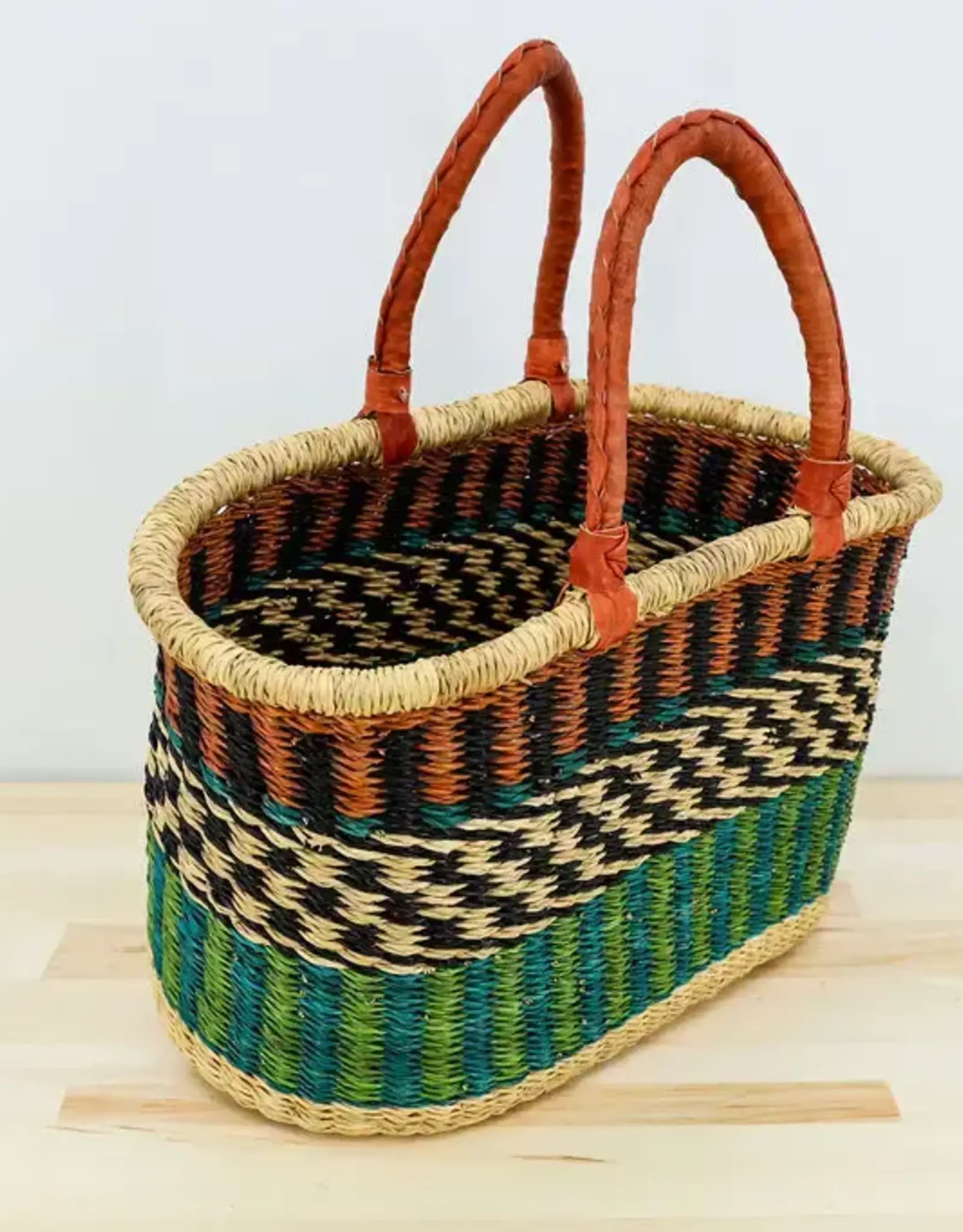 Gitzell Fair Trade Market Basket / Bolga Basket (oval)