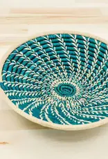 Gitzell Fair Trade Green Raffia Fruit Basket