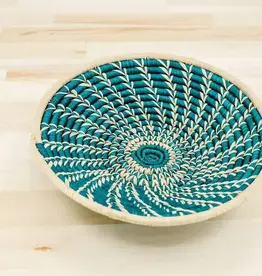 Gitzell Fair Trade Green Raffia Fruit Basket
