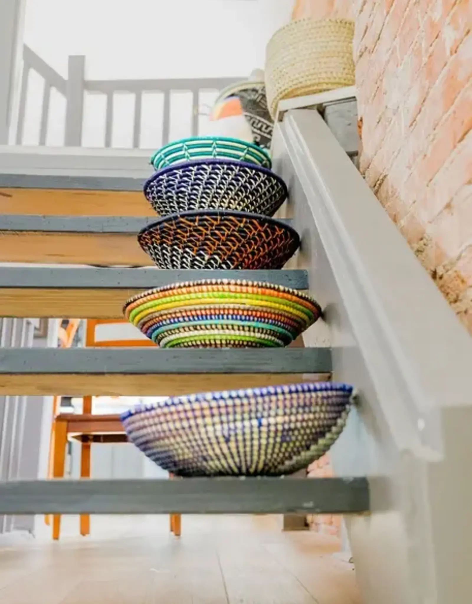 Gitzell Fair Trade Raffia Fruit Basket (Assorted, Small)