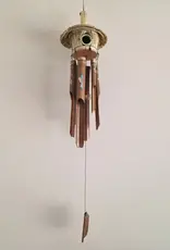 Gitzell Fair Trade Hummingbird Bamboo Wind Chime Birdhouse