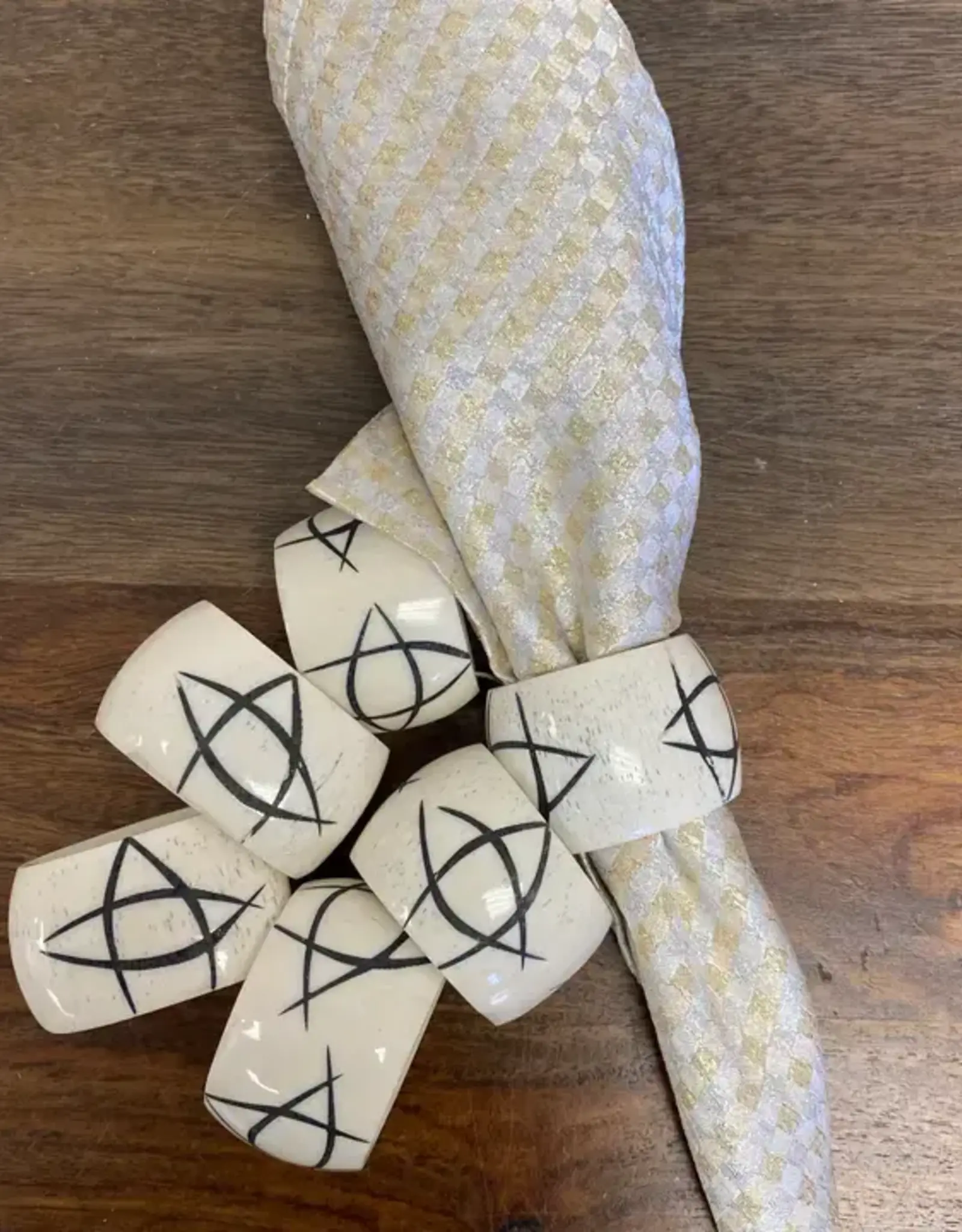Gitzell Fair Trade Bone Napkin Rings (Assorted)