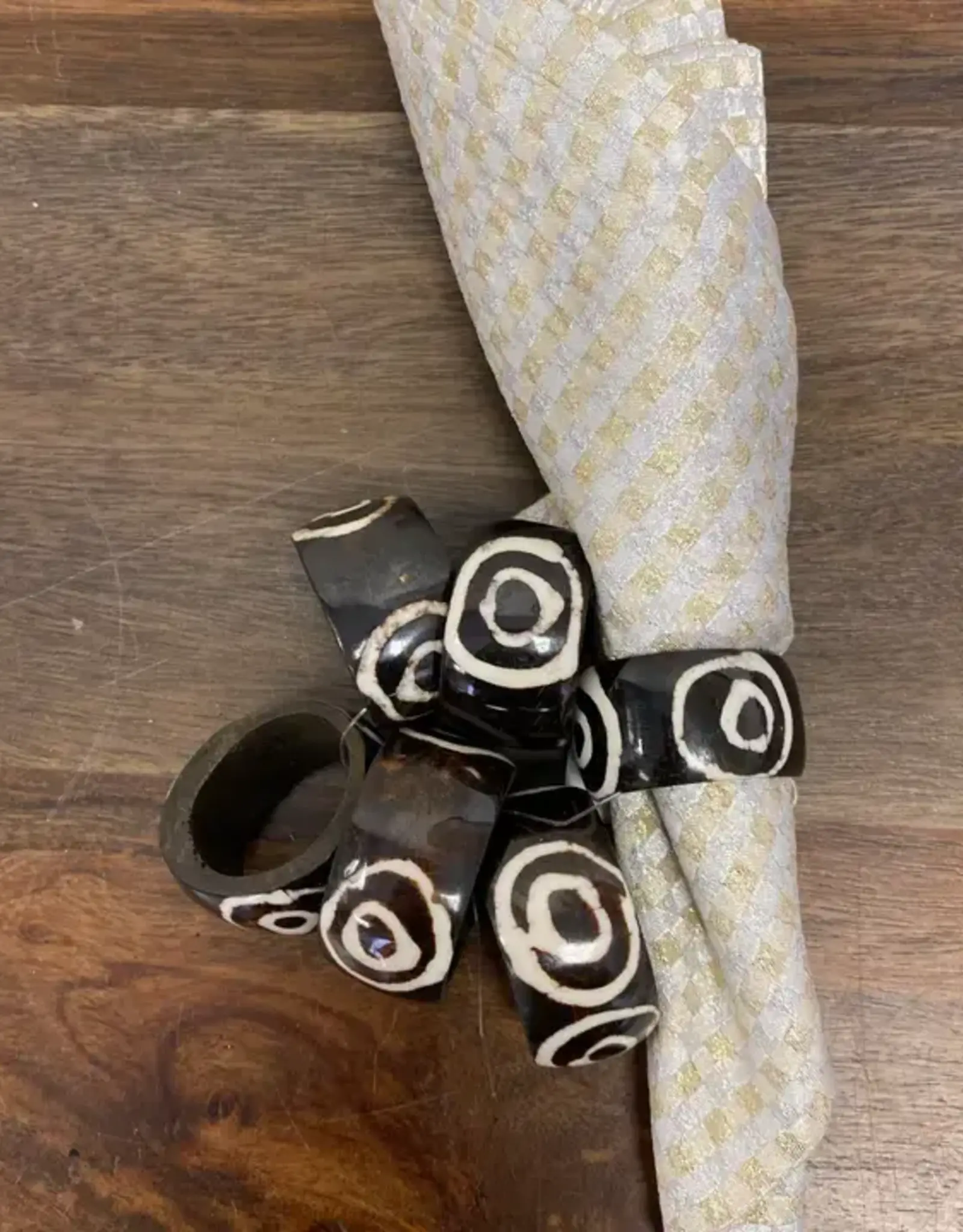 Gitzell Fair Trade Bone Napkin Rings (Assorted)