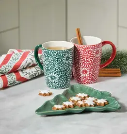 Serrv Holly Frosted Vines Mug
