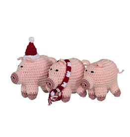 Melange Collection Crochet Pig Ornament