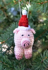 Melange Collection Crochet Pig Ornament
