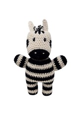 Melange Collection Crochet Zebra Toy