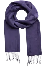 Marquet Violet Cotton and Silk Shawl