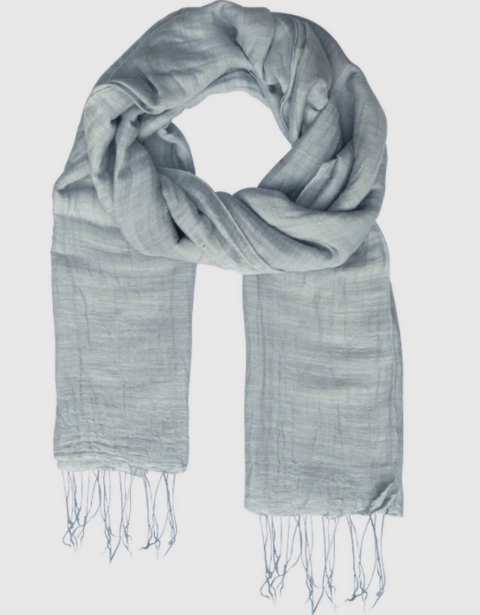 Marquet Blue Dew Cotton and Silk Shawl