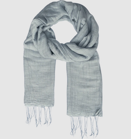 Marquet Blue Dew Cotton and Silk Shawl