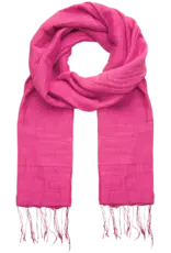 Marquet Marquet Cotton and Silk Shawl (Deep Fuschia)