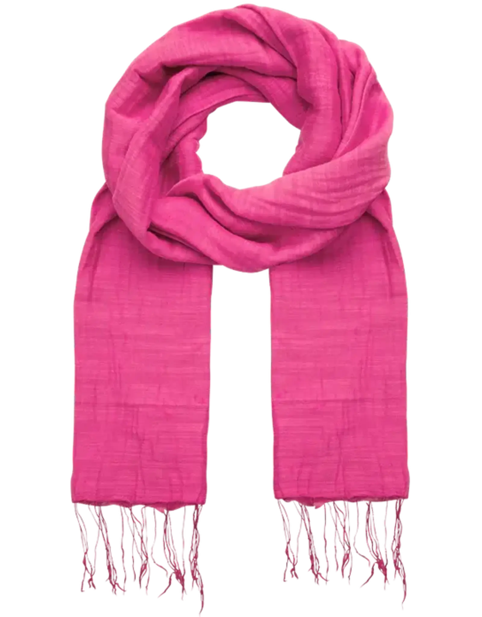 Marquet Deep Fuschia Cotton and Silk Shawl