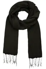 Marquet Black Cotton and Silk Shawl Marquet Black Cotton and Silk Shawl
