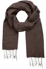 Marquet Aubergine Cotton and Silk Shawl