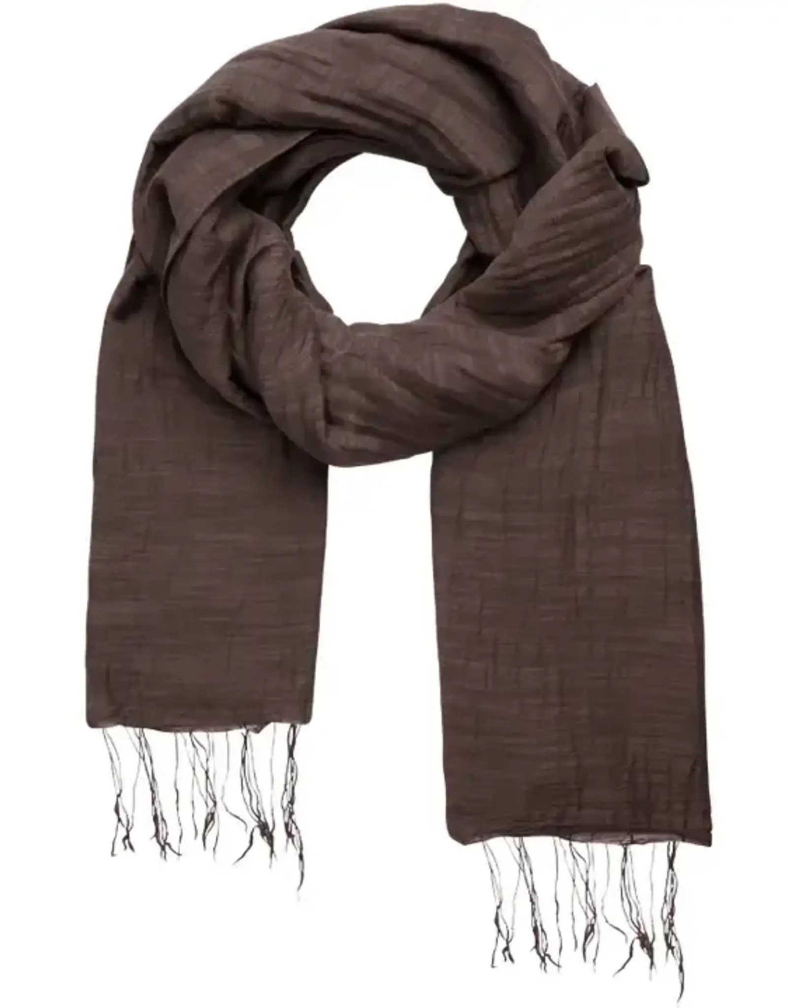 Marquet Aubergine Cotton and Silk Shawl