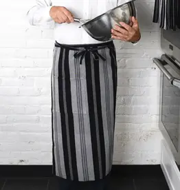 Mayamam Weavers Bistro Apron - Black and Gray