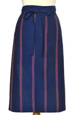 Mayamam Weavers Bistro Apron - Red, White and Blues