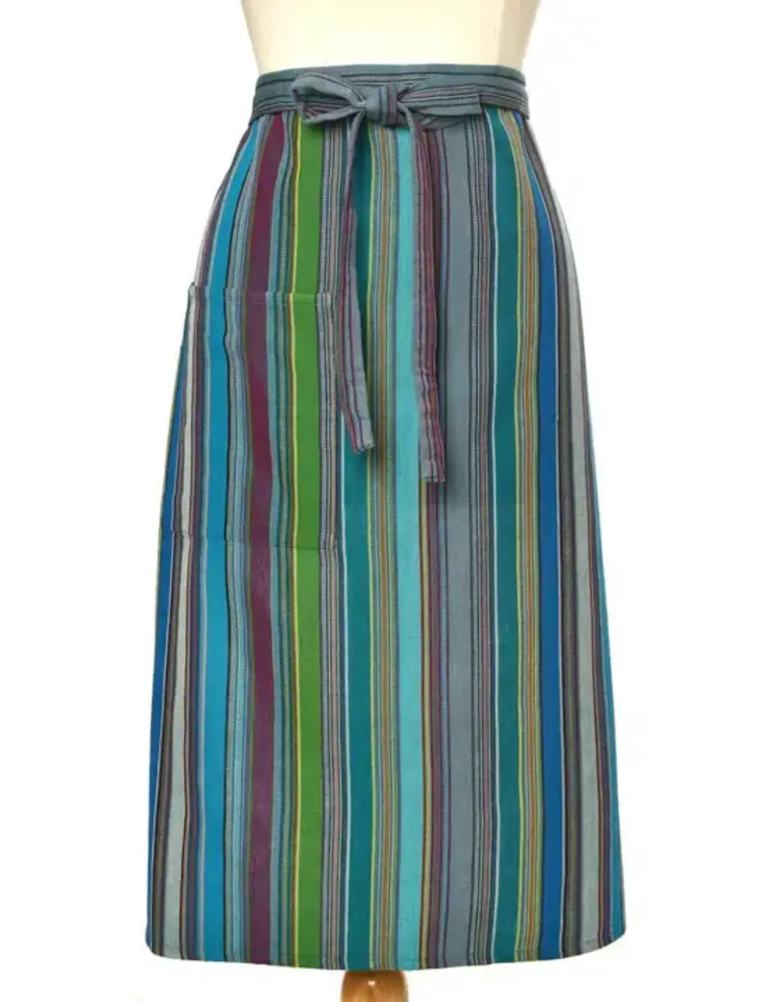 Mayamam Weavers Bistro Apron - Quetzal Jade