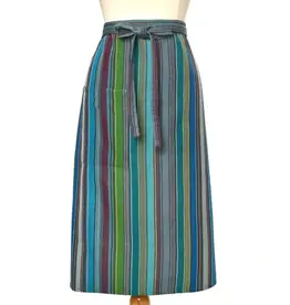 Mayamam Weavers Bistro Apron - Quetzal Jade