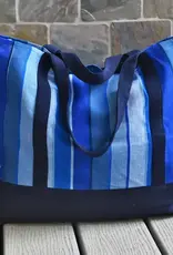 Mayamam Weavers Double Handle Wine Bag - Stormy Blues