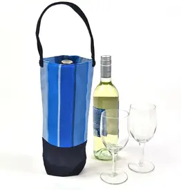 Mayamam Weavers Single Wine Tote Bag - Stormy Blues Mayamam Weavers Single Wine Tote Bag - Stormy Blues