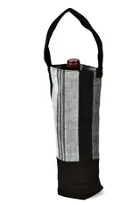 Mayamam Weavers Single Wine Tote Bag - Black & Gray