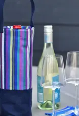Mayamam Weavers Single Wine Tote Bag - Cobalt