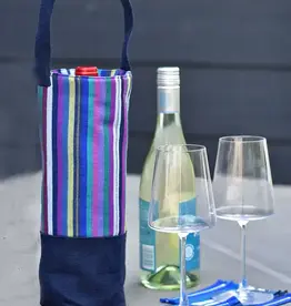 Mayamam Weavers Single Wine Tote Bag - Cobalt Mayamam Weavers Single Wine Tote Bag - Cobalt