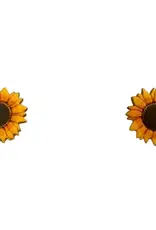 One World Projects Gourd Post Earrings (Sunflower)